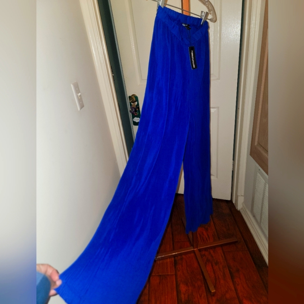 Express Royal Blue Wide-Leg Pants